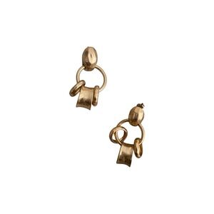 Zara Gold Long 3 Hoop Earrings